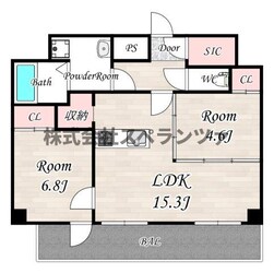 AFFLUENCE難波EASTの物件間取画像